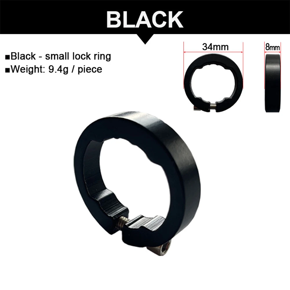 MTB Bike Grips Lock Rings Aluminum Alloy 22.2mm Bicycle Handlebar Grip Fixing End Lock Rings Road Mountain Bike Part 1 Pair