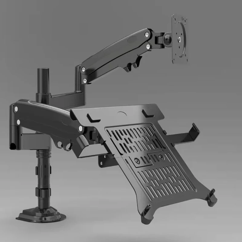 Desktop Gás Spring Dual Braço nb H180 Fp2 22 32 Monitor Holder 10 17 Laptop Support Air Press Mount Stand 2-12kg de Carga - Imagem 6