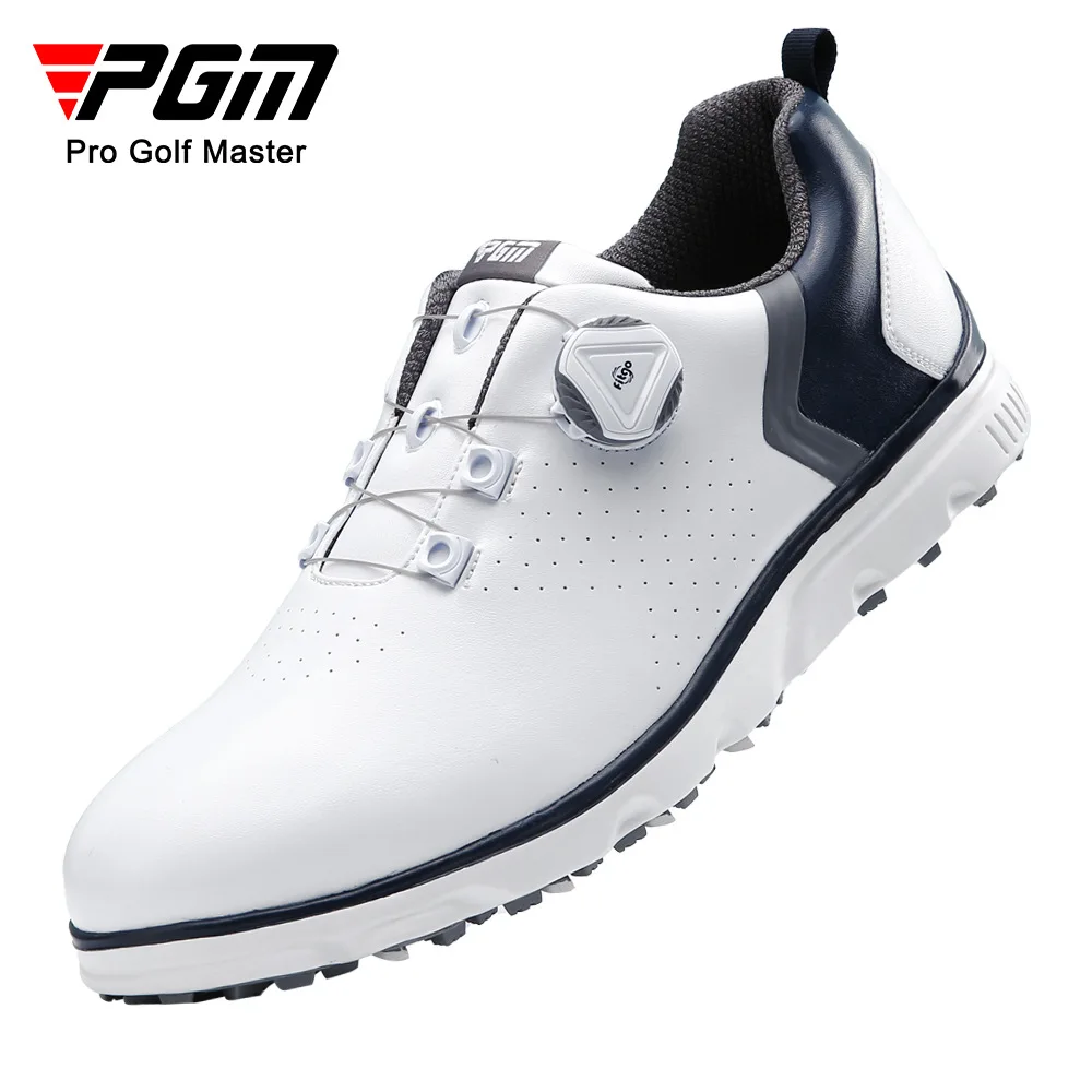 PGM Men Golf Shoes Knob Shoelaces Anti side Slip Waterproof Men's