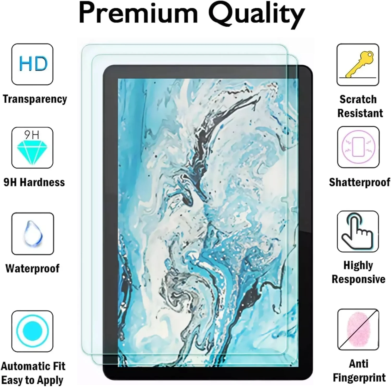 Vetro Pellicola Protettiva Vetro Temperato Per Lenovo Tab Plus 11 5 2 Pezzi 9h Anti Graffi D 467928 - Foto 2