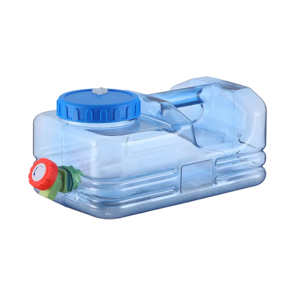 5.5l 10l Outdoor Water Bucket Water Storage Camping Bucket Portable Container with Tap Food Grade for Picnic Travel