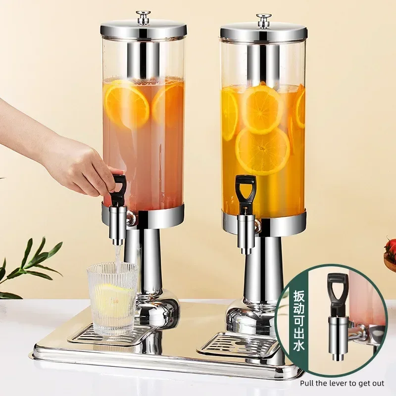 HOTEL STAINLESS STEEL FRUIT JUICE DING western food single-head double-head commercial fruit juice bucket beverage machine 2