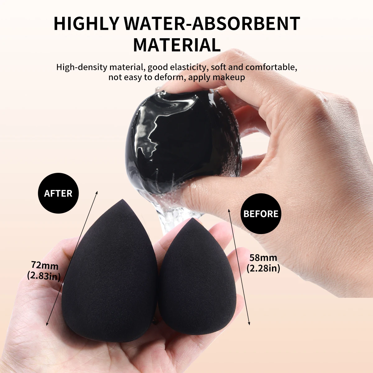 29pcs Makeup Tool Kit 20 Pcs Makeup Brushes+9 Pc Makeup Sponge Air Cushion Powder Puff Finger Puff Set Portable Makeup Tool 6
