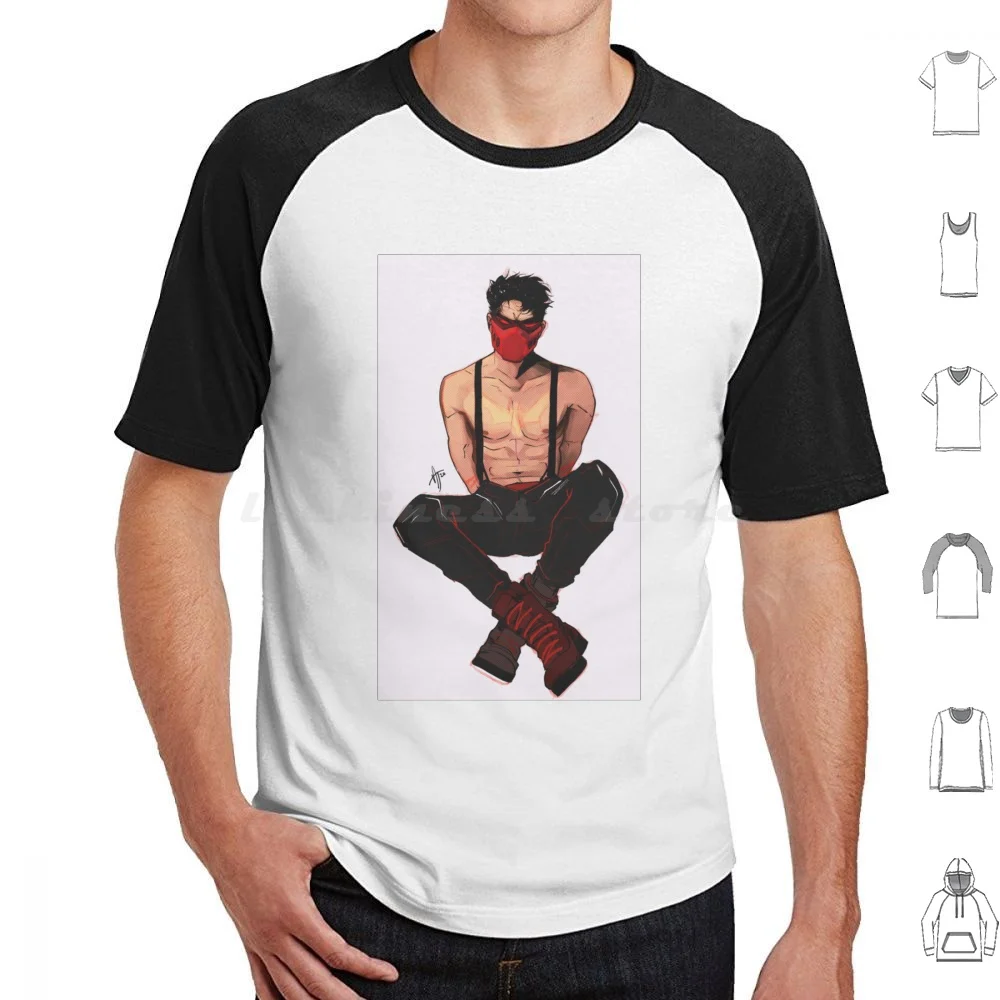 Red Hood-Outlaw T Shirt 6Xl Cotton Cool Tee Jason Robin Red Hood Robin Comics Comics Robin Nightwing Red Tim Drake Red Robin
