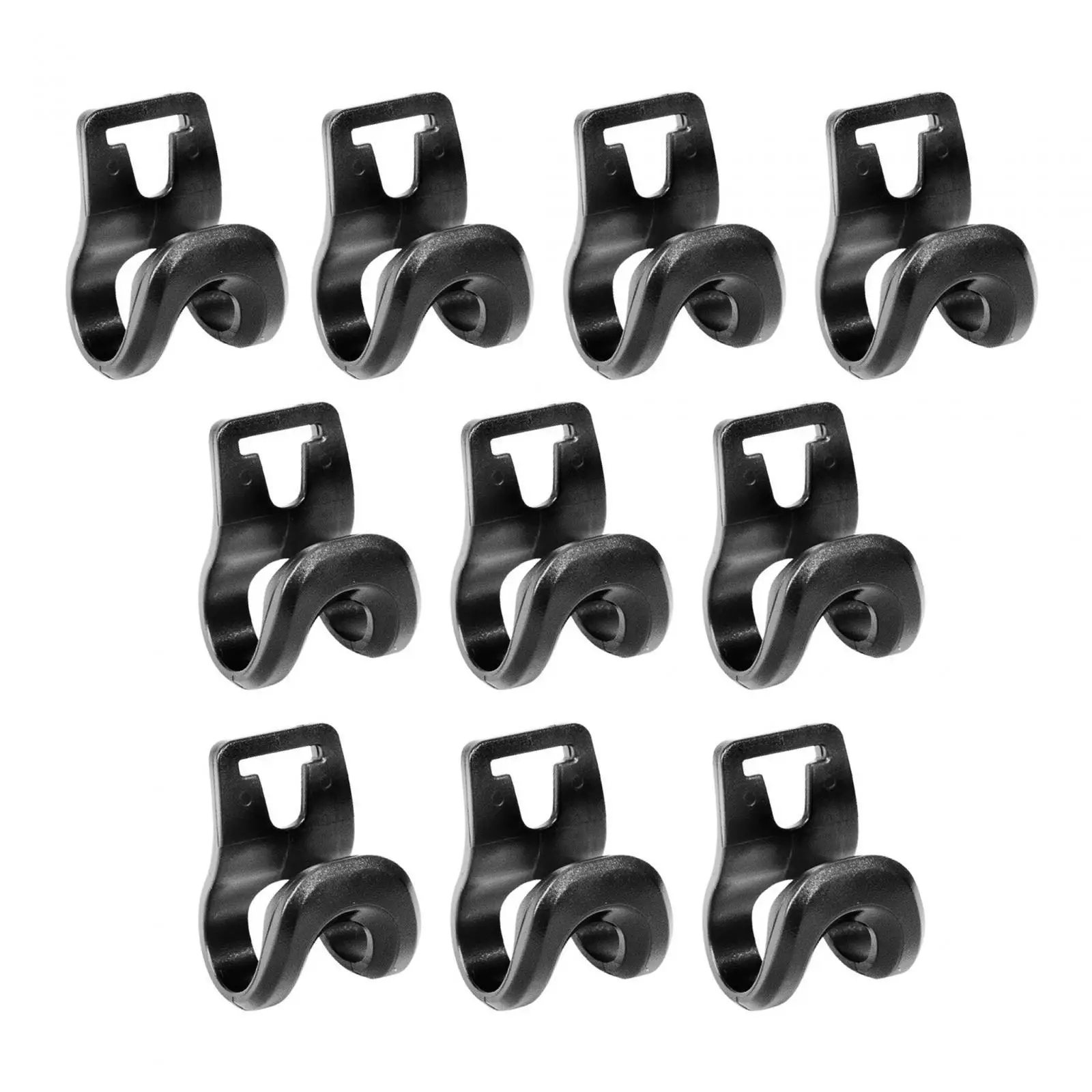 Camping Tent Accessories 10 Pieces Tent Pole Connector Clips Camping Tent Clips Lightweight C Shaped tent clips camping tent fasteners