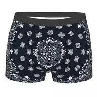 Pisley Bandana Print Boxer Shorts For Men 3D Print Male Bohemian Style Underwear Panties Briefs Breathbale Underpants 1