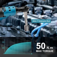Podofo 3/8 "clé à cliquet 850N.M tournevis sans fil électrique cliquet retrait vis écrou outil de réparation pour Makita 18V/21V batterie 4