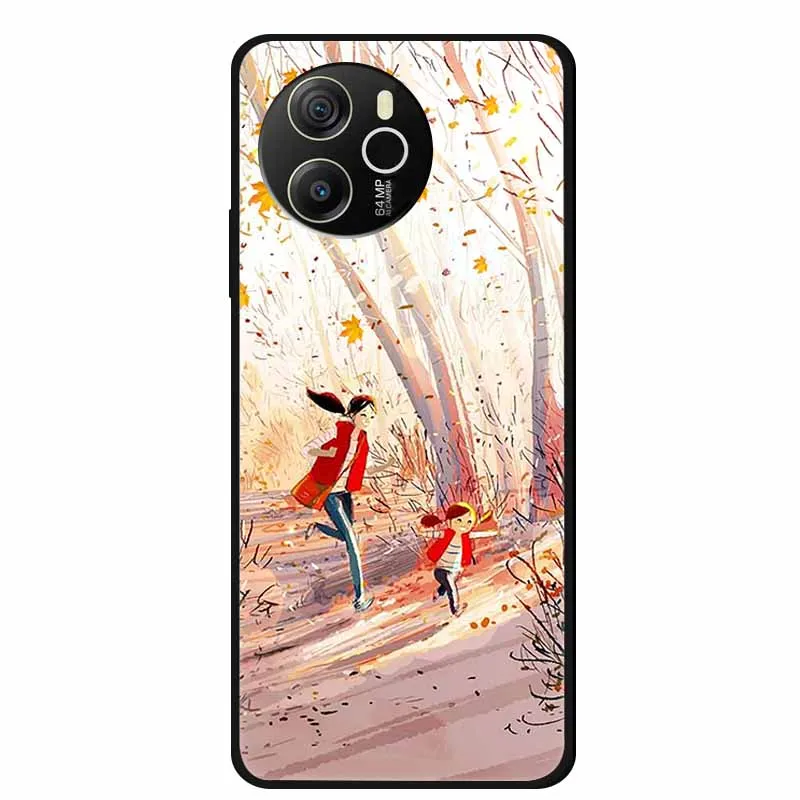 Animal Painted Soft TPU Silicone Back Cover - Fashionable Phone Case