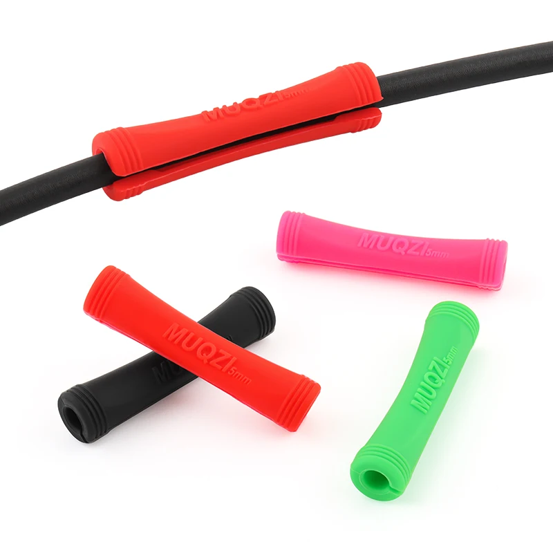 Bicycle Cable Protector MUQZI 4/8pcs Bicycle Cable Protector Brake Shift Line Frame Protect Sleeve MTB Road Fixed Gear Bike Universal