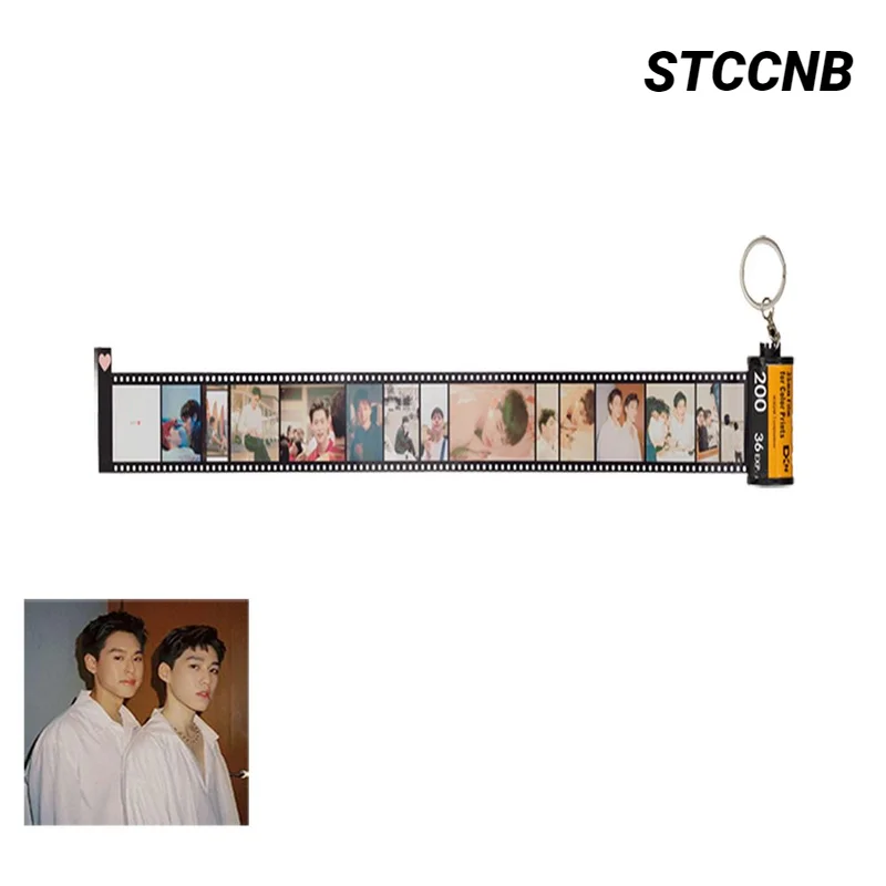 STCCNB Custom Photo Keychain - Personality Lover Movie Roll Keychain for Backpack - Fashion Jewelry Women's Birthday Souvenirs