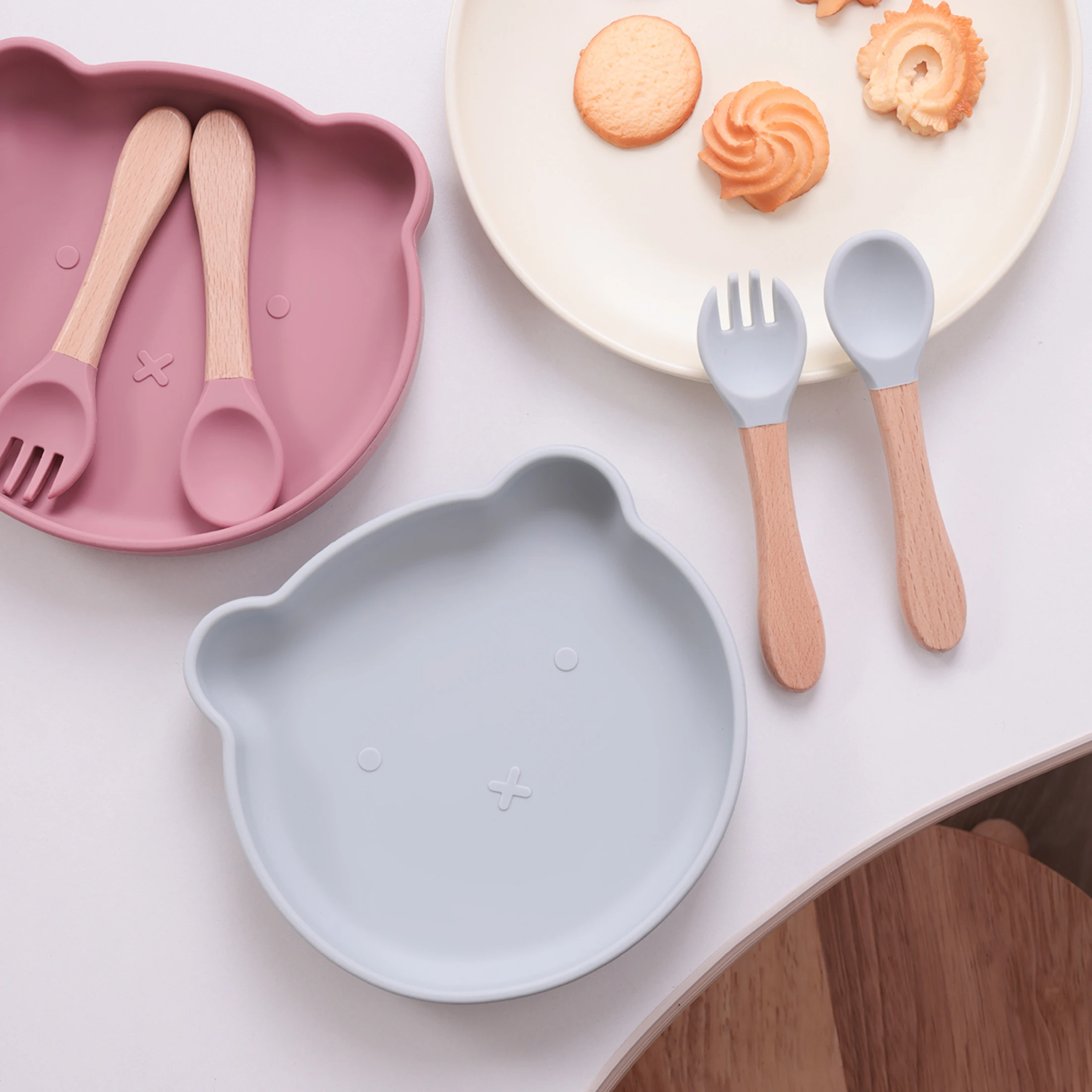 Bear Silicone Feeding Set 5