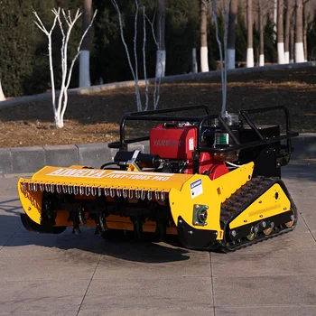 Robot Tagliaerba Telecomandato Personalizzato, Facile da Usare, Mini Tosaerba Cingolato per Pendii e Colline, Trinciatrice