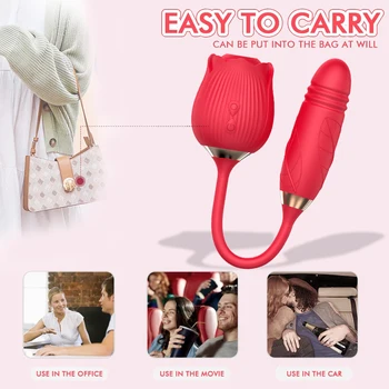 Rose Sucking Vibrator 10 Speed Vibrating Clit Sucker Nipple Blowjob Clitoris Stimulation Female Masturbation Sex Toys for Women 5