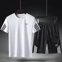 Summer Breathable Sports Suit Men S Short Sleeved Shorts Loose Quick Drying T Shirt Short Quarter.jpg