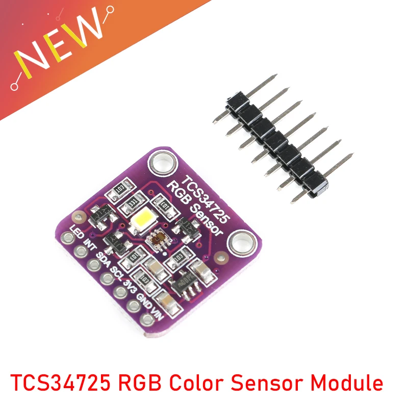

TCS34725 RGB Color Sensor Module IIC I2C Development Board DIY Electronic PCB Board For Arduino Replace TCS230 TCS3200 GY 33