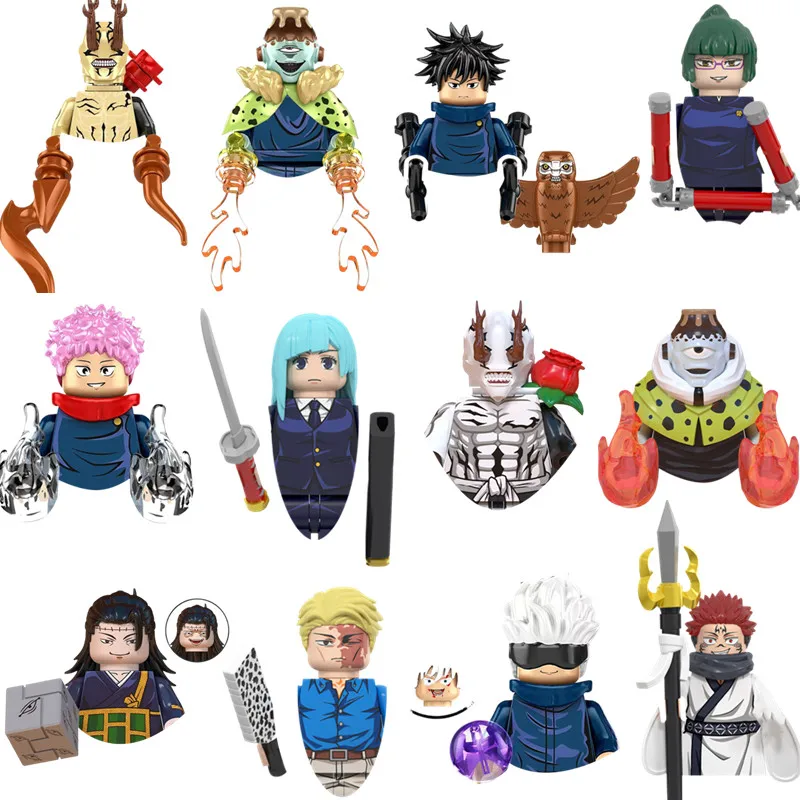 Конструктор WM6139 WM6140 WM6149 аниме ююютсу кайсен, фигурки героев Gojo Satoru Ryomen Sukuna Itadori Yuji Mai Todo, игрушки