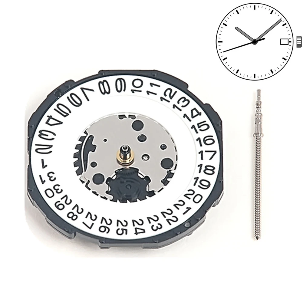 Quartz Watch Movement 32768Hz Movement With Battery Date At 3 For SEIKO