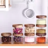 Spice Containers - 8.5oz Glass Spice Jars Stackable Empty Round Spice Bottles for kitchen Seasoning,coffee bean,tea,suger,herbs 2
