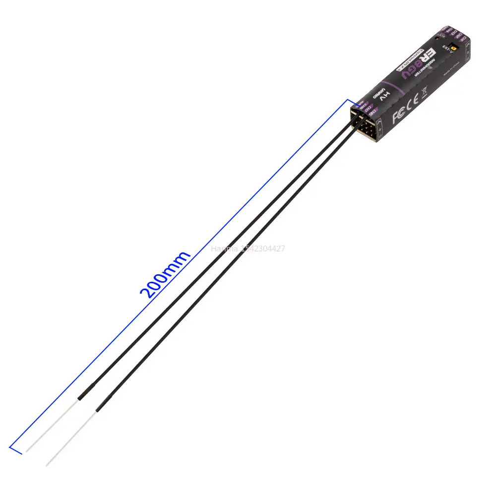 New Radiomaster ER8GV 8CH PWM CRSF ExpressLRS Dual Antenna Receiver 2.4Ghz 100mw Support Voltage Telemetry thumbnail 4
