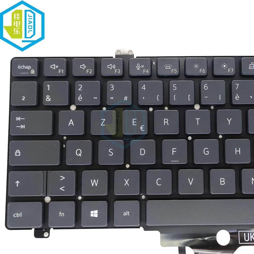 Teclado francês Azerty italiano, teclado retroiluminado para