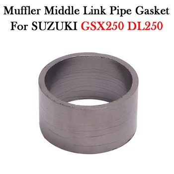 For SUZUKI GSX250 GSX250R DL250 DL GSX 250 250R Motorcycle Escape Muffler Bike Mid Tube Exhaust Middle Link Pipe O-Ring Gasket