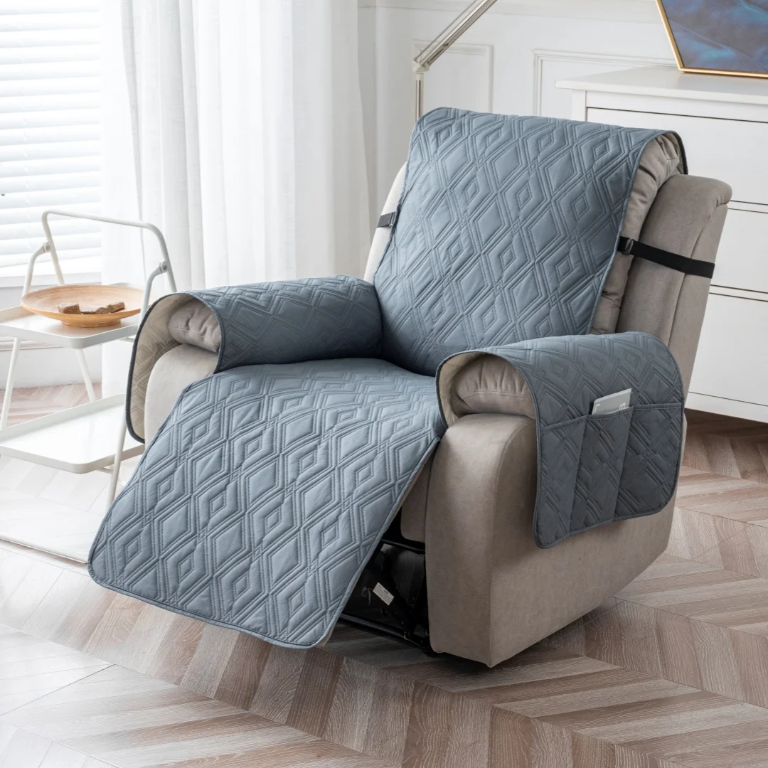 Recliner Chair Covers Waterproof Armchair Slipcover Sofa Strap Adjustable Elastic With Furniture Protector For Living Room 3