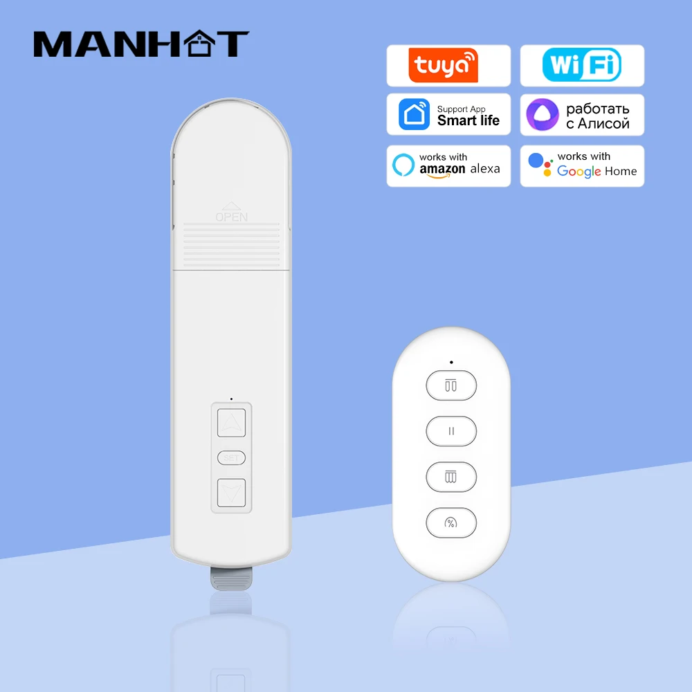 Tuya WIFI Smart Electric Curtain Motor Pull Bead Curtain Motor Home Life Hotel offices lectric Curtain Motors Mobile APP Control