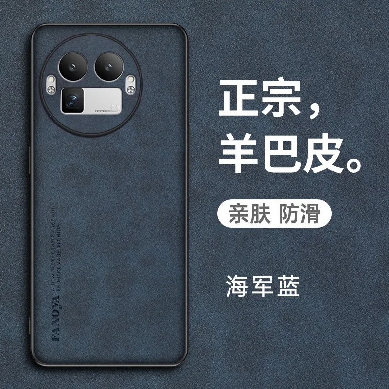 Luxury Skinsheep Leather Shockproof Silicone Bumper Matte Case with Camera Protection