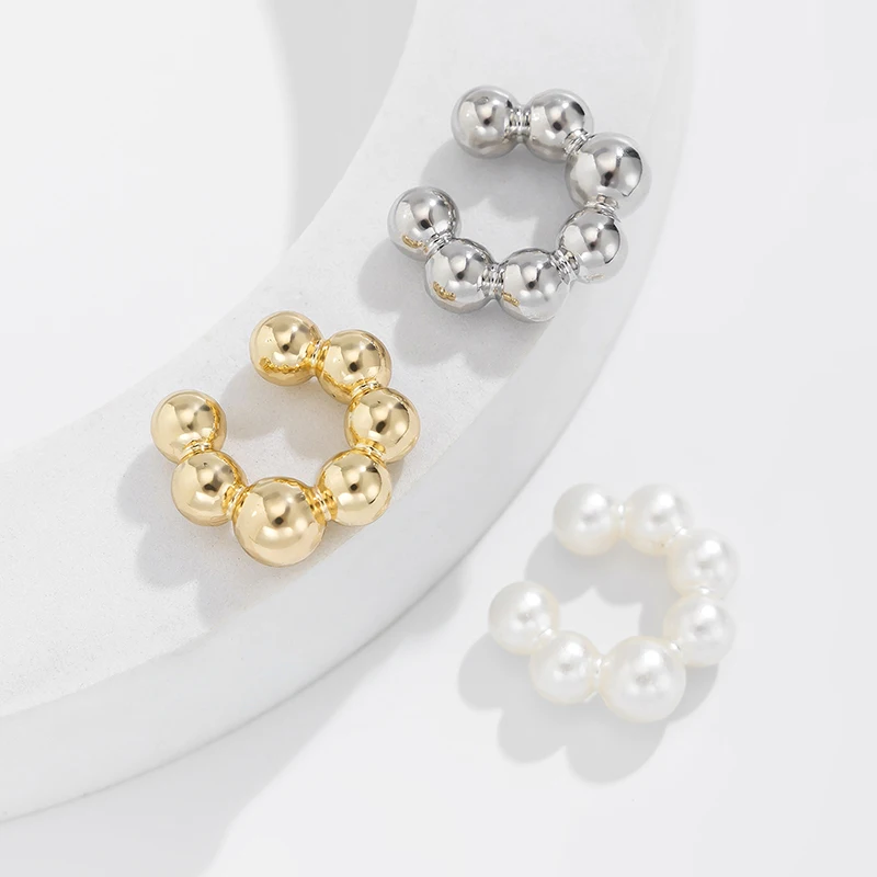 Punk Vintage 3Pcs C Shaped Clip Earrings for Women Image 5