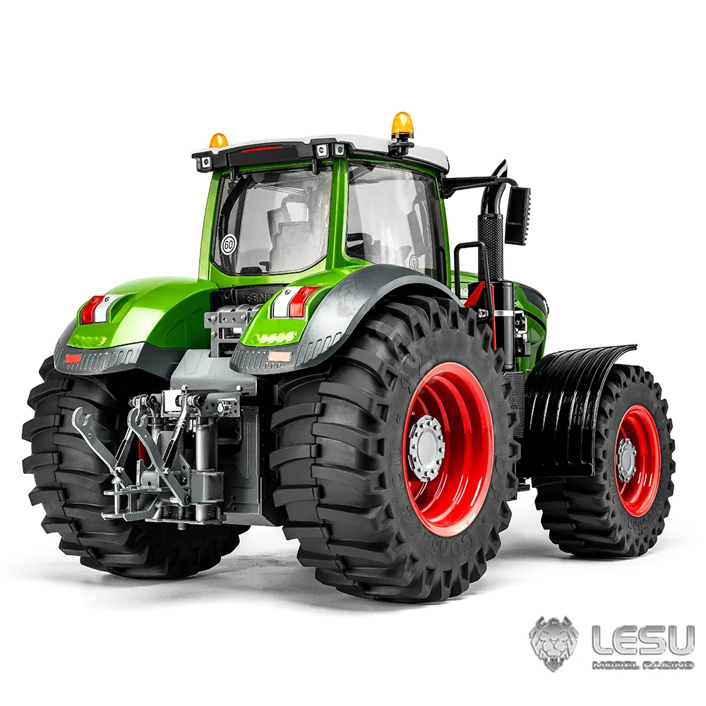 1/16 LESU 1050 RC Tractor Truck 4X4 RTR Metal Chassis Painted Assembled Model with Light Sound Differential Lock Cabin Servo Toy 4