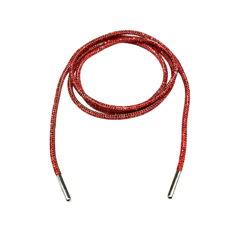 1PC Luxury Rhinestone ShoeLaces Bright Shoe Laces Strings Braiding Strap DIY Drawstring Shoelace Shoes Accessories 100/120/140CM