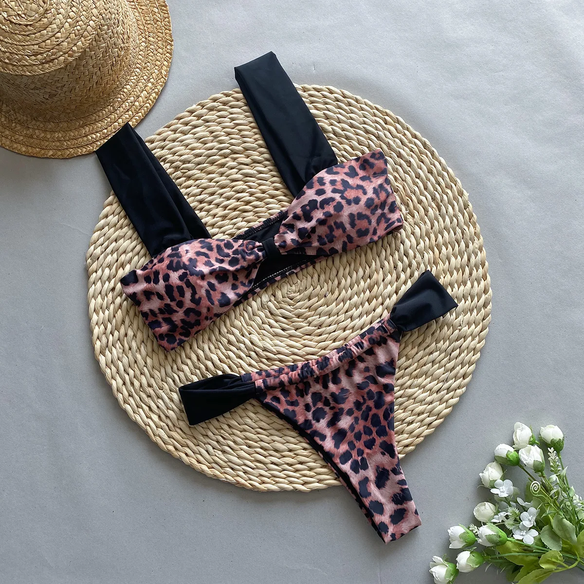 Bikinis de cintura alta 2025, trajes de baño sexis para mujer, traje de baño para mujer, conjunto de Bikini, traje de ba