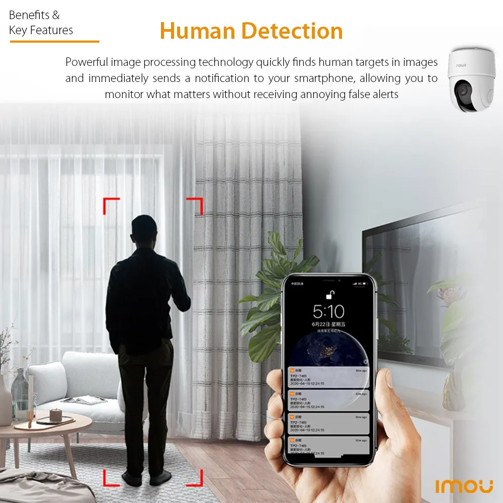 Dahua Imou TA22/42 Ranger 2C 4MP Home Wifi 360 Camera Human Detection Night Vision Baby Security Surveillance Wireless ip Camera