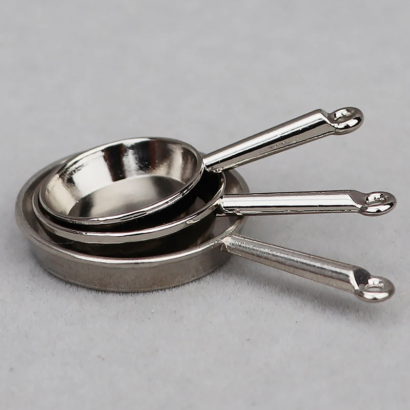 Set 5 Pezzi Accessori Cucina In Miniatura 1:12 – Forno, Padelle E Teglie In Metallo – MYSCALEDOLL