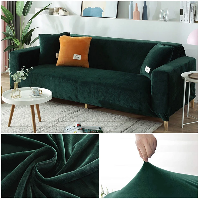 Seat Sofa Klippan Green Velvet Loveseat Cover Velvet Plush Sofa