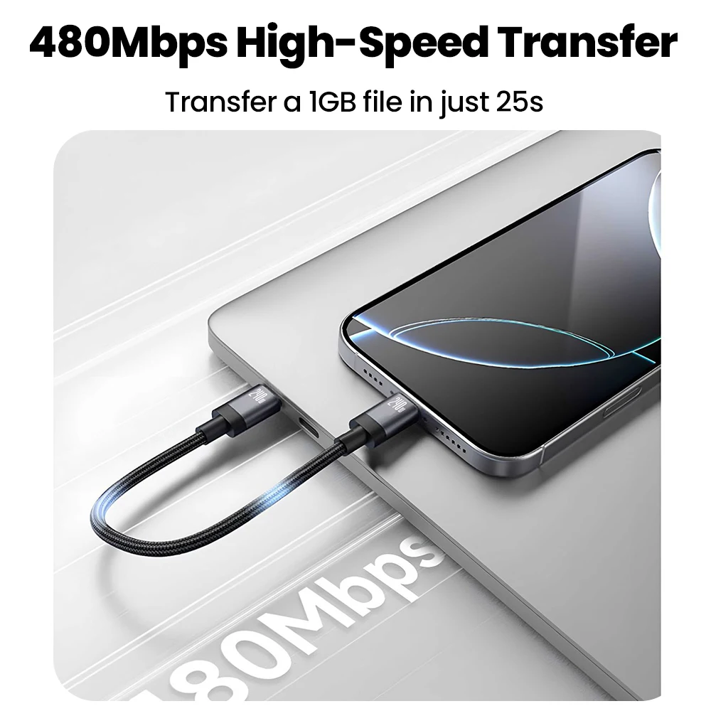 15CM/20CM 짧은 USB C 케이블 240W 타입 C to 타입 C 고속 충전 케이블 자석 브레이디드 케이블 아이폰 15 16 17 삼성 화웨이용