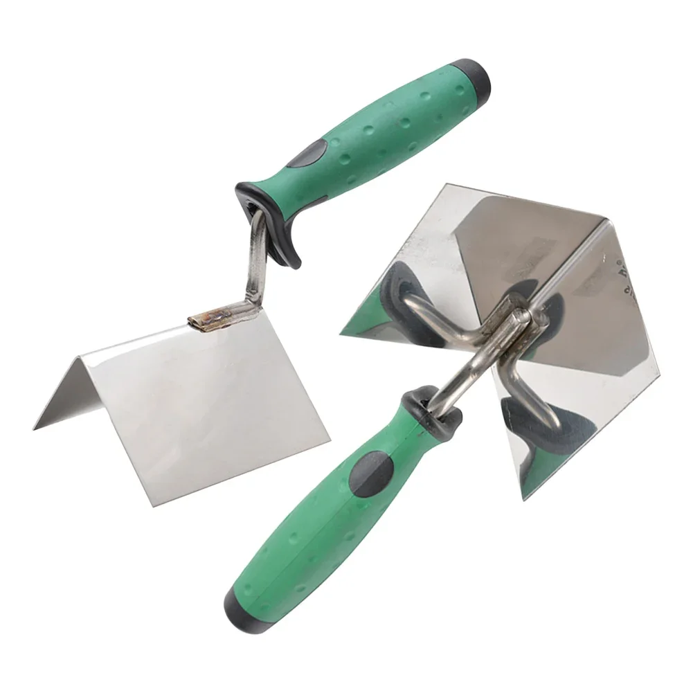 1pc Drywall Corner Tool Outer Internal Drywall Corner Trowel Stainless Steel Plastering Finishing Tool For Gyprock Plasterboard drywall smoothing spatula putty knife set drywall taping tool