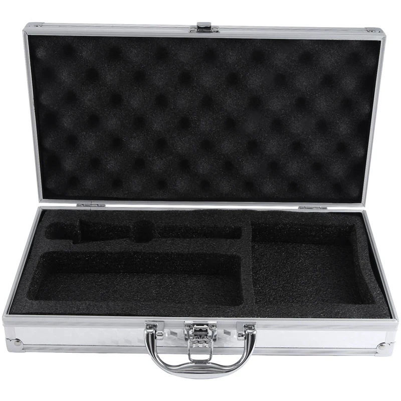 

With Sponge Wireless Microphone Case Microphone Hard Case Mic Toolbox Microphone Box For Broadcast Equipment Easy To Use