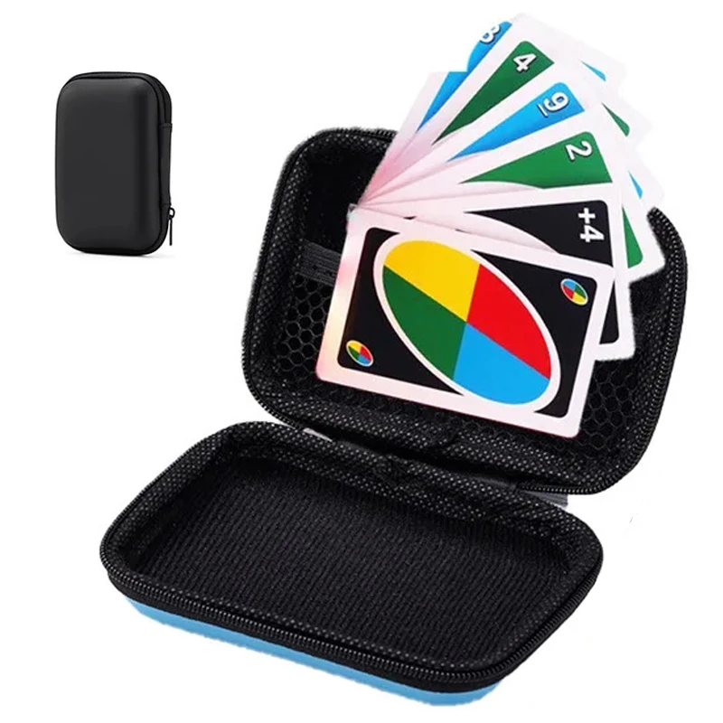 Card Games Box 1Pcs UNO Storage Card Games Box Card Sleeves Board Game Tarot Three Kingdoms Poker Cards Protector Multicolor Boy Birthday Gifts