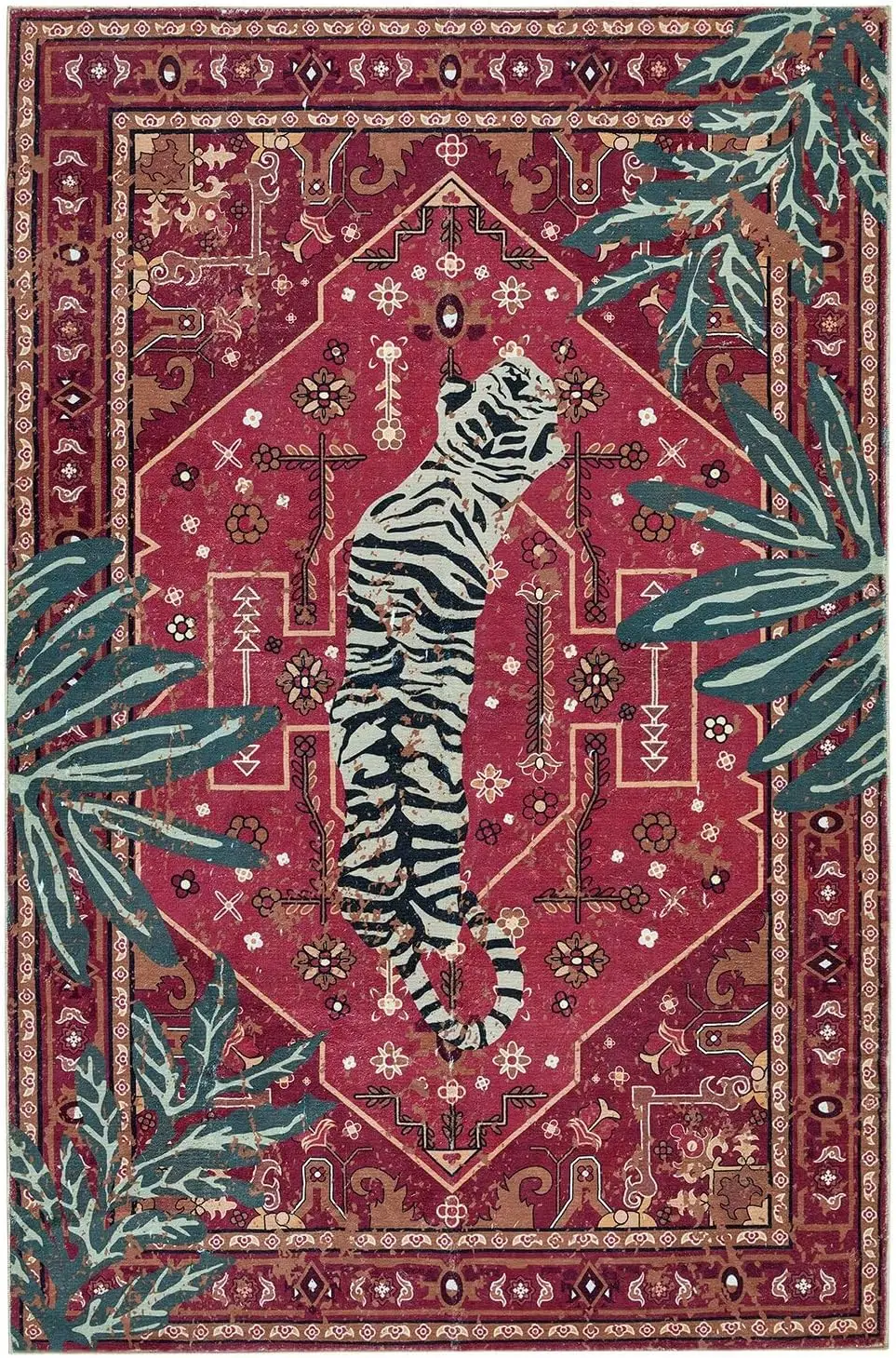 Modern Approx 8x5ft 160x230cm Tiger Face Rug Great Bargain Black/Grey Blue  eyes