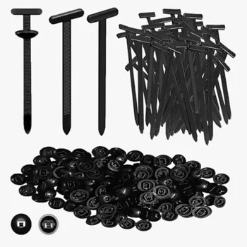 Universal Nylon Cable Tie Buckle for Car Repair - Heavy Duty Self-Locking Zipper Clips with Anti-Theft Buckle and UV Resistance 1
