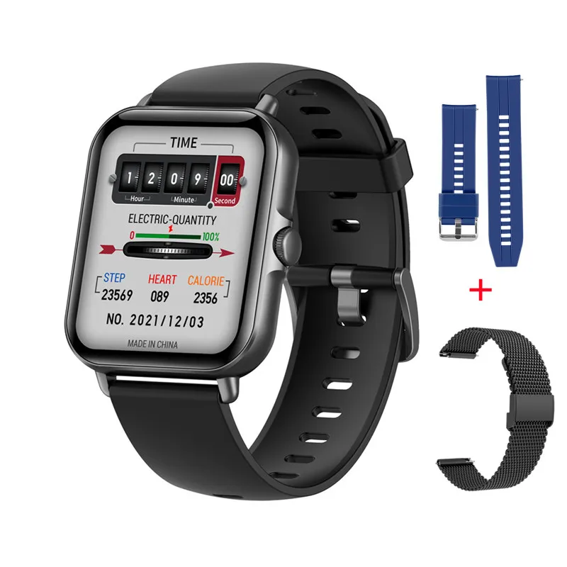 2022 New Women Smart Watch 1.69 Inch Full Touch Screen Bluetooth Call Sports Fitness Bracelet IP67 Waterproof Men Wristband L21 