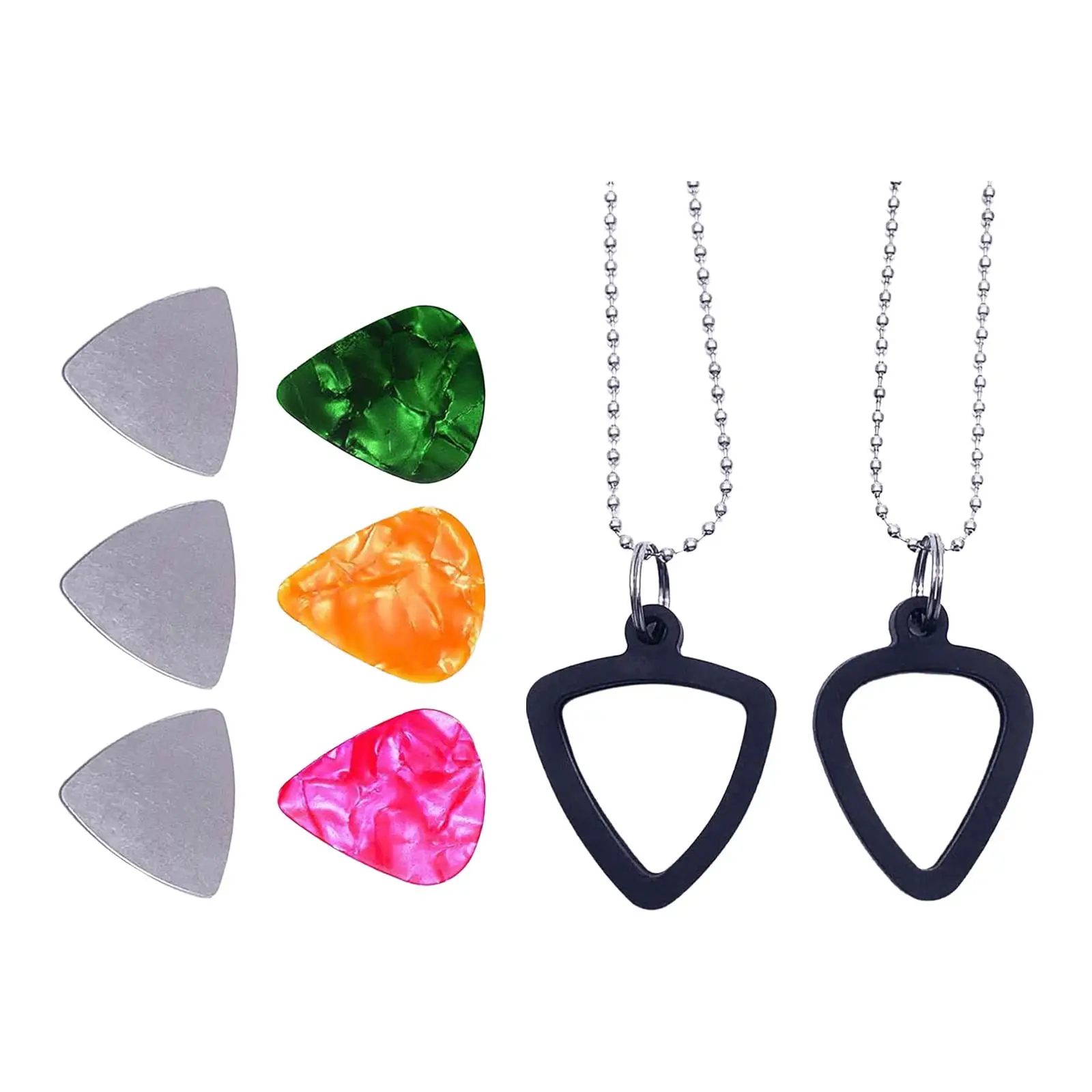 Guitar Pick Holder Guitar Picks Storage Necklace Portable with 6 Picks for Bass Electric Guitar Gifts Musicians Music Lovers Guitar Pick Holder Guitar Picks Storage Necklace Portable with 6 Picks for Bass Electric Guitar Gifts Musicians Music Lovers
