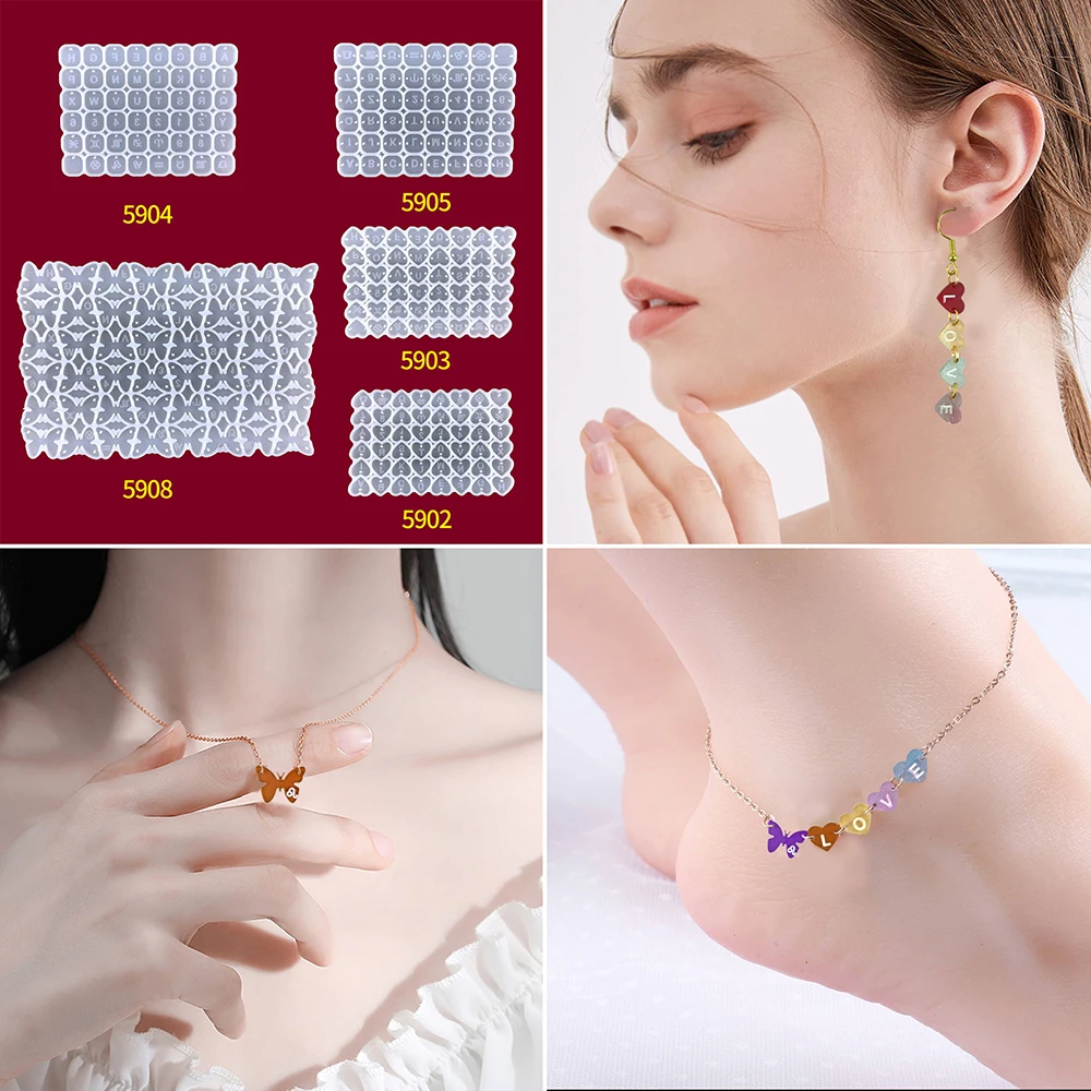 Resin Ear Stud Earrings Molds Silicone Mold For Jewels Shapes To Mold