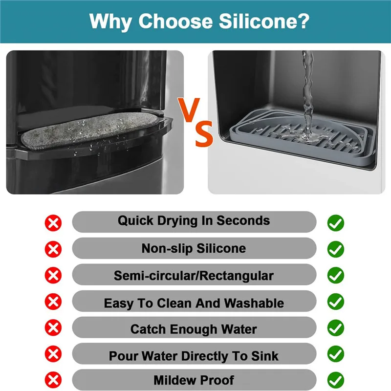 Drainage Leakproof Drip Pan Food Grade Silicone Water Catcher Tray Refrigerator Drip Pan Silicone Material For Fridges 6