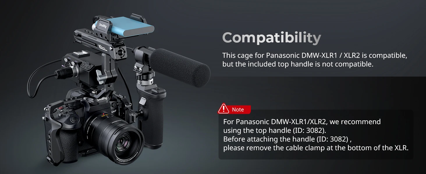 GH6 "HawkLock" Quick Release Cage for Panasonic GH7 / GH6 w Arca-Swiss Quick Rel