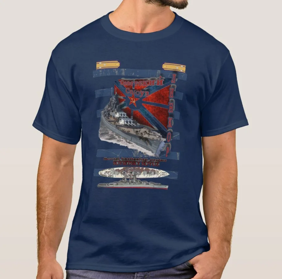 

Rare Sovietski Soyuz Battleship Soviet Naval T Shirt. Short Sleeve 100% Cotton Casual T-shirts Loose Top Size S-3XL