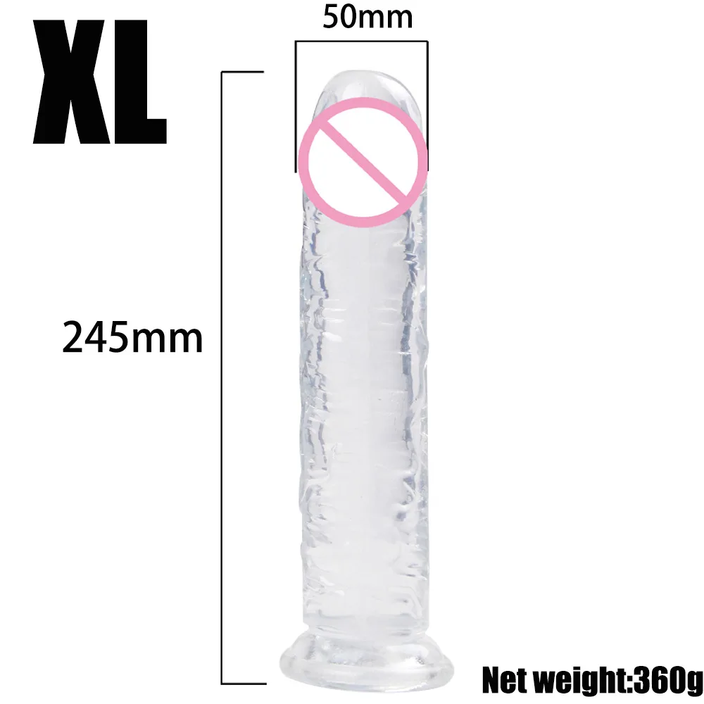 Dildo Adult Toys Erotic Soft Jelly Strong Suction Cup Anal Butt Plug Realistic Penis G-spot Orgasm Sex Toys For Woman Men