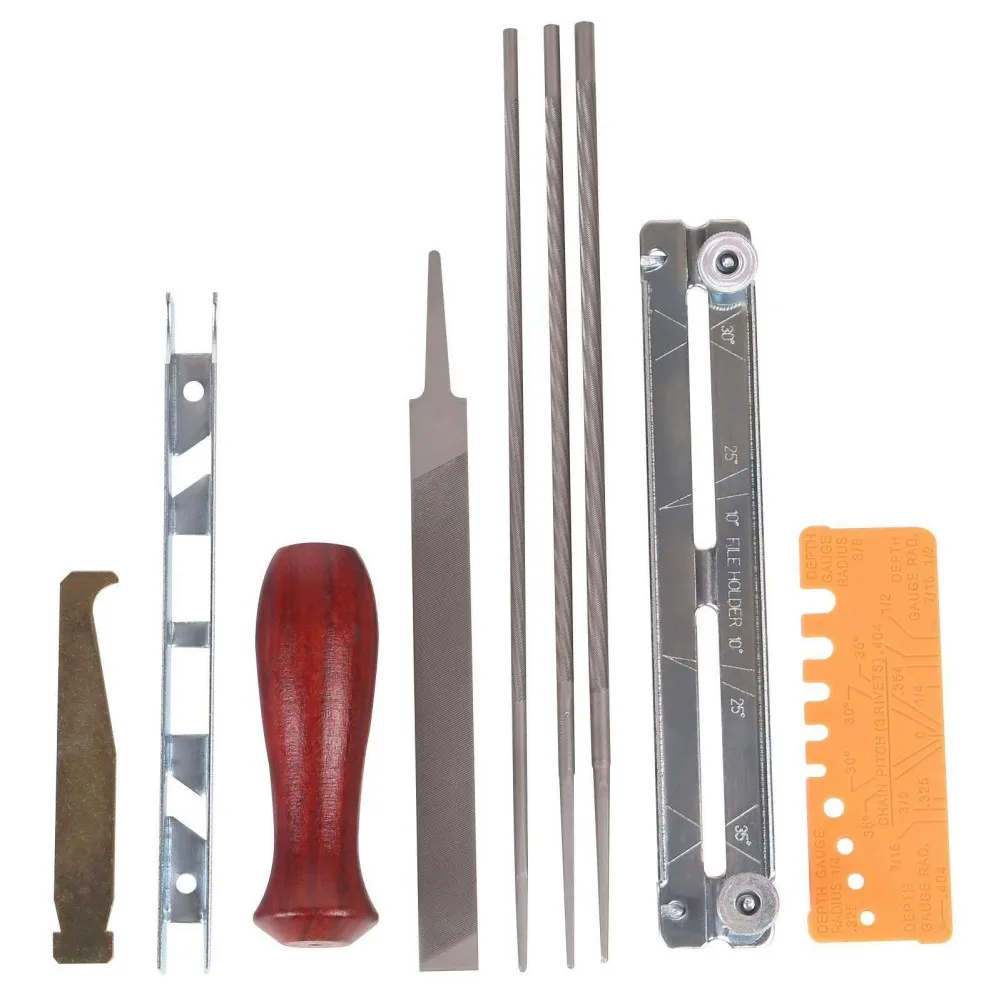 

10pcs/set Chainsaw Sharpening File For Stihl Filing Kit Chain Sharpen Saw Files Tool Chainsaw Parts Accessories