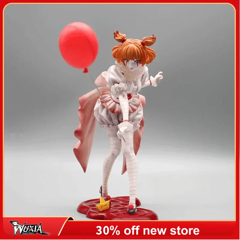 

Экшн-фигурка клоуна 20 см, цирковые ужасы, Креативные украшения, коллекция украшений, цирковые ужасы, настольный дисплей из ПВХ, Подарочные игрушки